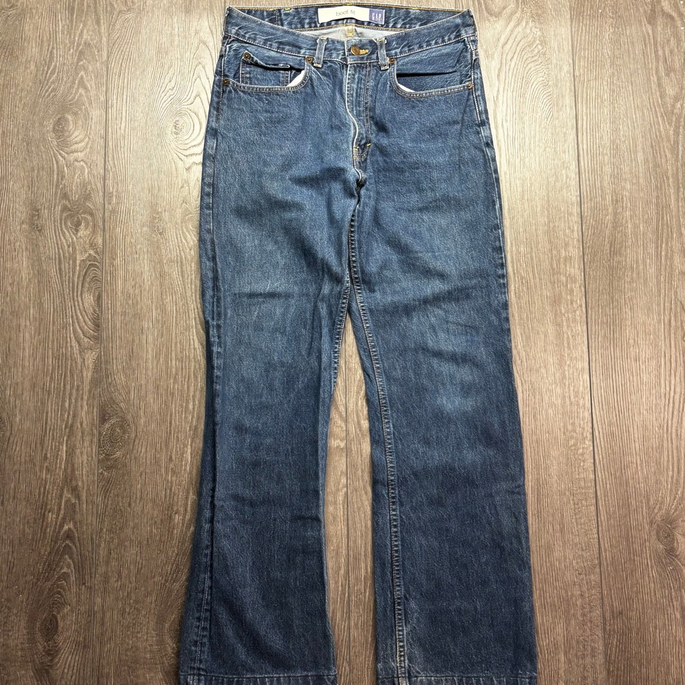 Gap Blue Jeans Mens 31x32 Boot Fit Vintage Denim Blue Made in Canada Western